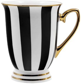 Κούπα British 028837 9x9x11cm White-Black Πορσελάνη
