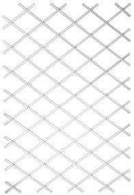 Nature Καφασωτό Κήπου Λευκό 100 x 200 εκ. από PVC 6040703 - Λευκό