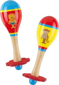 Ξύλινο Παιχνίδι Μαράκες Orange Tree Toys Lion&Monkey 60-14519