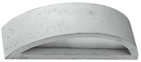 Sollux Φωτιστικό τοίχου Atena 1,σκυρόδεμα, γυαλί,1xE27/60w