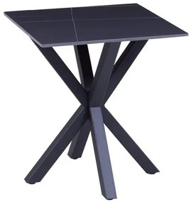 ΒΟΗΘΗΤΙΚΟ ΤΡΑΠΕΖΑΚΙ ΣΑΛΟΝΙΟΥ HM9471.04 BLACK MARBLE TOP-ΜΑΥΡΗ ΜΕΤΑΛ.ΒΑΣΗ 50x50x55Υεκ.