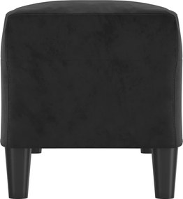 vidaXL Πάγκος μαύρο 100x35x41 εκ. Βελούδινος
