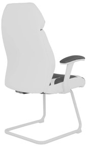 Πολυθρόνα συνεδρίου Zahara γκρι 63x64x107Υ εκ.