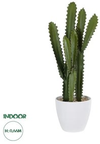 Artificial Garden CEREUS JAMACARU CACTUS 20099 Τεχνητό Διακοσμητικό Φυτό Κάκτος Κηρίος Υ66cm Globostar 20099