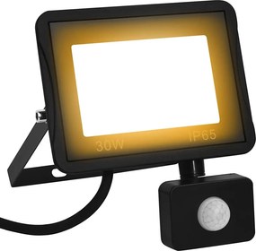 vidaXL Προβολέας LED με Αισθητήρα Θερμό Λευκό 30 W