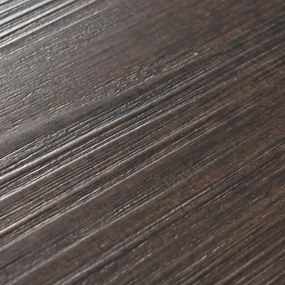 vidaXL Πλάκες Δαπέδου 18 pcs Σκούρο Καφέ 2,51 m² PVC