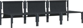 vidaXL Εξωτερικά Έπιπλα 3 Τεμάχιο Ανθρακί 80 x 80 x 71 cm Ατσάλι