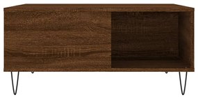 vidaXL Τραπεζάκι Σαλονιού Καφέ Δρυς 80x80x36,5 εκ. Επεξεργασμένο Ξύλο