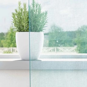 vidaXL Κουρτίνες Voile με τσέπες ράβδου 2 τεμάχια Τιρκουάζ