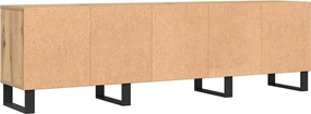 vidaXL Έπιπλο Τηλεόρασης τεχνίτης Δρυς 150x30x44,5 εκ.