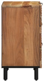 vidaXL Κομοδίνο 50x33x62 εκ Μασίφ ξύλο ακακίας