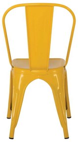 καρέκλα RELIX Steel Κίτρινο 44x49x84cm