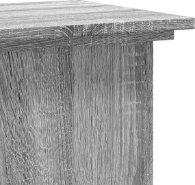 vidaXL Βάσεις Φυτών Γκρι Sonoma 33x33x80 εκ. Επεξεργασμένο Ξύλο