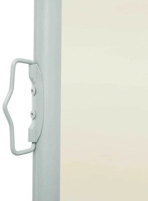 vidaXL Σκίαστρο Πλαϊνό Συρόμενο Βεράντας Κρεμ 100 x 500 εκ.