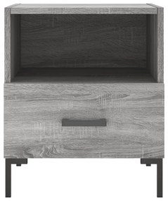 vidaXL Κομοδίνα 2 τεμ. Γκρι Sonoma 40 x 35 x 47,5 εκ. Επεξεργ. Ξύλο