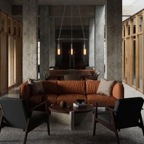 Πολυέλαιος Οροφής Μοντέρνος 6φωτο Cage P-Light Νίκελ ΜΑΤ με Λάμπες