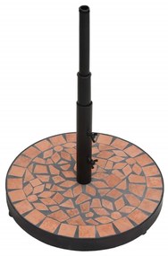 vidaXL Βάση Ομπρέλας Στρογγυλή Τερακότα 12 κιλών