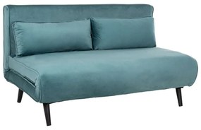 Καναπές-Κρεβάτι Asma HM3077.15 Διθέσιος 140x75x89cm Βελούδο Mint Βελούδο