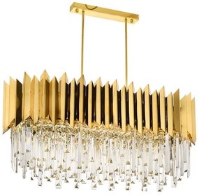 Φωτιστικό Οροφής 301AUR1172 85x40x80cm 8xE27 40W Gold Opviq