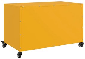 Έπιπλο Τηλεόρασης Μουσταρδί Κίτρινο 68x39x43,5 εκ. από Ατσάλι - Κίτρινο