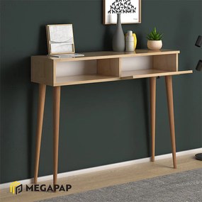 ΚΟΝΣΟΛΑ ΜΕΛΑΜΙΝΗΣ NAPOLI MEGAPAP ΧΡΩΜΑ OAK 90X29X88ΕΚ.