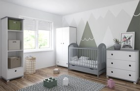 Βρεφικό Κρεβάτι με Συρτάρι Pumba Grey  60x120cm   BC10059  BabyCute