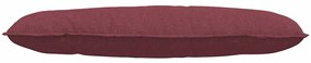 vidaXL Μαξιλάρι Πλάτης Κόκκινο 120 x 19 x 50 εκ ύφασμα