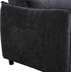 ΠΟΛΥΘΡΟΝΑ-ΚΡΕΒΑΤΙ ORYN HM3307.01 ΓΚΡΙ ΥΦΑΣΜΑ 85x88x78Υεκ.