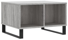 vidaXL Τραπεζάκι Σαλονιού Γκρι Sonoma 60x50x36,5εκ. Επεξεργασμένο Ξύλο