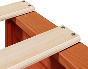 vidaXL Σκελετός Κρεβ. Χωρίς Στρώμα Καφέ Κεριού 90x190 εκ Μασίφ Πεύκο