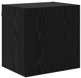 vidaXL Ντουλάπι TV Επιτοίχιο 4 pcs Μαύρη Οξυά Επεξεργασμένο ξύλο