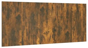 Κεφαλάρι Κρεβατιού Καπνιστή Δρυς 200x1,5x80 εκ. Επεξεργασ. Ξύλο - Καφέ