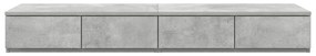 vidaXL Κομοδίνα Σκυρόδεμα Γκρι 120x36.5x16.5 εκ.