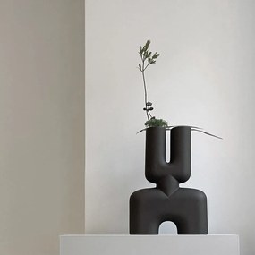 Βάζο, Cobra Double Medio, Κεραμικό, Καφέ, Η47x10x34cm, 101 COPENHAGEN