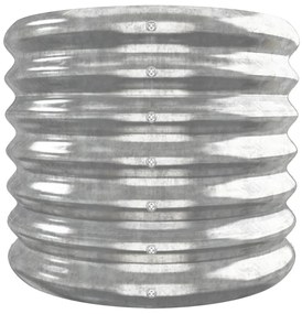 vidaXL Ζαρντινιέρα Ασημί 260x40x36 εκ. Γαλβανισμένος χάλυβας