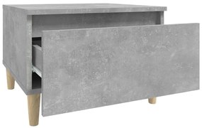 vidaXL Τραπέζι Βοηθητικό Γκρι Σκυροδ. 50x46x35 εκ. Επεξεργασμένο Ξύλο