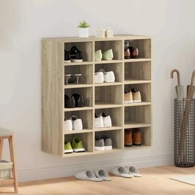 vidaXL Ντουλάπα Παπουτσιών με ράφι Sonoma Δρυς 77.5 x 30 x 83.5 εκ.
