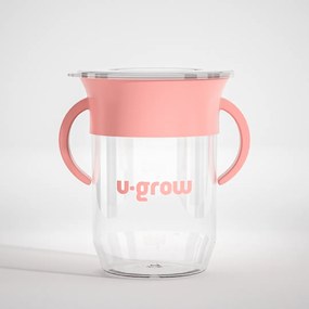 U-Grow UG-SIP360PK Παιδικό Ποτηράκι από Πλαστικό Ροζ 260ml