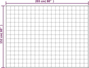 vidaXL Κουβέρτα Βαρύτητας Μπλε 152 x 203 εκ. 7 κ. Υφασμάτινη