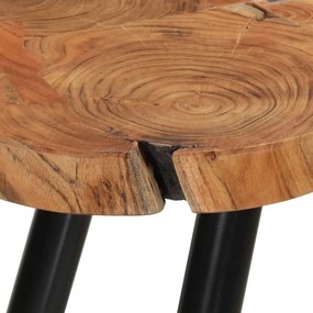 Τραπέζι Μπαρ με Κορμούς 90x54x105 εκ. από Μασίφ Ξύλο Ακακίας - Καφέ