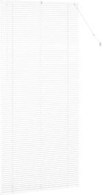 vidaXL Βενετσιάνικες Ρόδες Λευκό 220 x 100 cm Αλουμίνιο