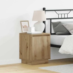 vidaXL Κομοδίνο με artisan δρυς 39 x 34.5 x 50 εκ. Επεξεργασμένο ξύλο