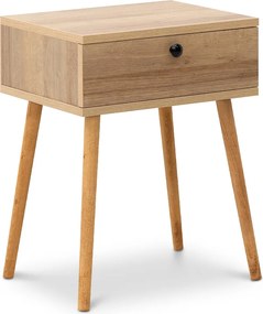 Κομοδίνο Pauline Megapap χρώμα pine oak 45x35x61εκ.