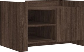 vidaXL Τραπεζάκι Σαλονιού Καφέ Δρυς 80x50x50 εκ. από Επεξεργ. Ξύλο