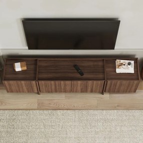 Έπιπλο τηλεόρασης Dorma χρώμα καρυδί 180x35x46,2εκ