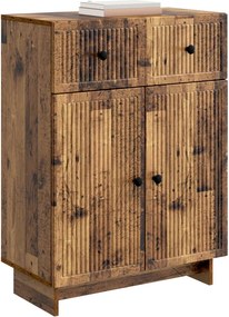 vidaXL Πλαϊνό γραφείο Παλαιωμένο ξύλο 66 x 34,5 x 90 εκ