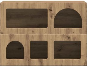 VidaXL Πλαϊνό γραφείο ELST Artisan Oak 80.5 x 35 x 59 εκ.