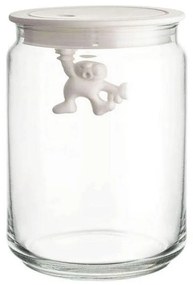 Βάζο Αποθήκευσης Gianni a little man holding on tight AMDR05 W 900ml White Alessi Glass