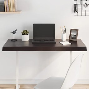 Επιφ Τραπεζιού Αν Καφέ 100x60x(2-6)εκ.Ακατέργ. Μασίφ Ξύλο Δρυός