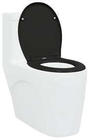 vidaXL Λεκάνη Μαύρο 44,8 x 37,3 x 4,2 εκ Δυροπλάστ